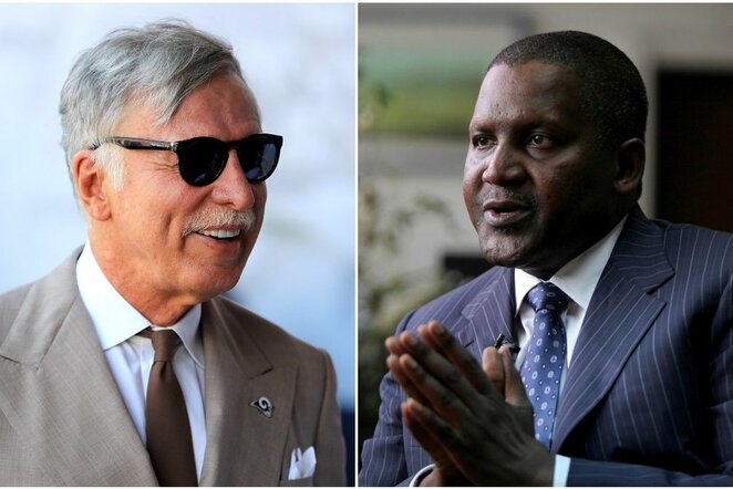 Stanas Kroenke, Aliko Dangote | Scanpix nuotr.