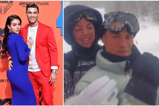 Georgina Rodriguez ir Cristiano Ronaldo | „Scanpix“ ir instagram.com nuotr.