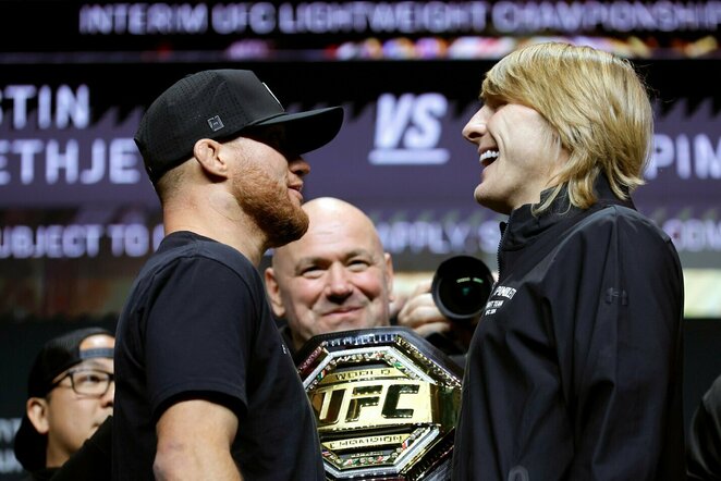 Justinas Gaethje ir Paddy Pimblettas | Scanpix nuotr.