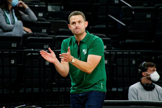 „Žalgiris“ – „AX Armani“ rungtynių akimirka | Sportas.lt/Tito Pacausko nuotr.
