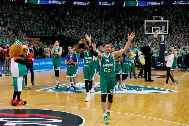 „Žalgiris“ – „Barcelona“ rungtynių akimirka | Eriko Ovčarenko / BNS foto nuotr.