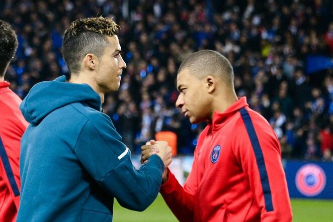 Cristiano Ronaldo ir Kylianas Mbappe | Scanpix nuotr.