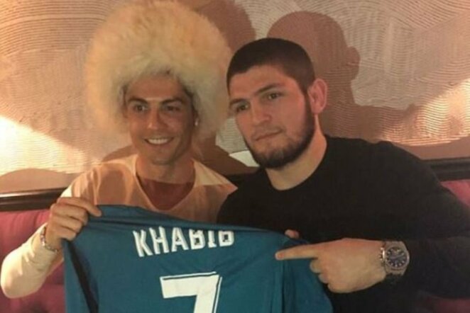 Cristiano Ronaldo ir Chabibas Nurmagomedovas | „Stop“ kadras