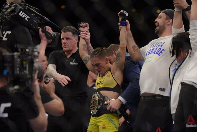 Jessica Andrade prieš Rose Namajunas | Scanpix nuotr.