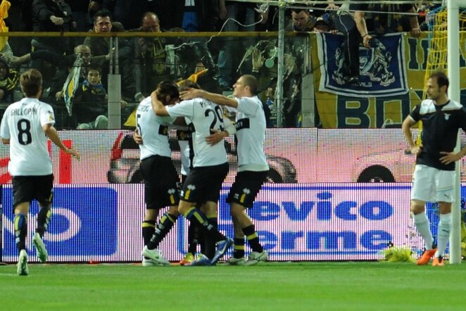 „Parma“ komandos futbolininkai | AFP/Scanpix nuotr.