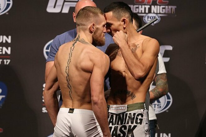 Conoras McGregoras ir Maxas Holloway | Organizatorių nuotr.