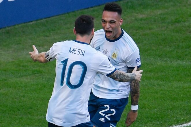 Lautaro Martinezas ir Lionelis Messi | Scanpix nuotr.