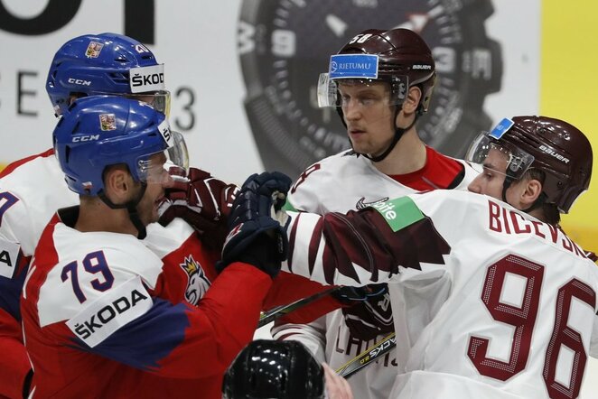 Čekija – Latvija rungtynių akimirka | Scanpix nuotr.
