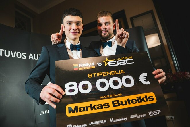 Iškilmingai pagerbti „Lithuanian Rally4 Trophy“ čempionato prizininkai | Organizatorių nuotr.
