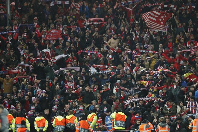 „Atletico“ fanai Liverpulyje | Scanpix nuotr.