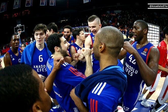 Stambulo „Anadolu Efes“ krepšininkai | Organizatorių nuotr.