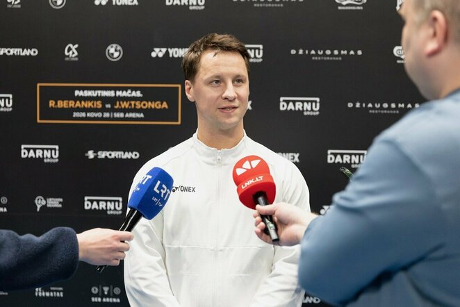 Ričardas Berankis ir Jo-Wilfriedas Tsonga | Sauliaus Čirbos nuotr.