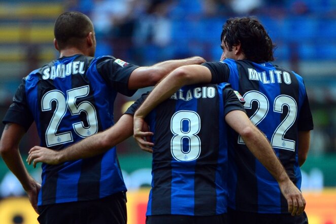 Milano „Inter“ komandos futbolininkai | AFP/Scanpix nuotr.