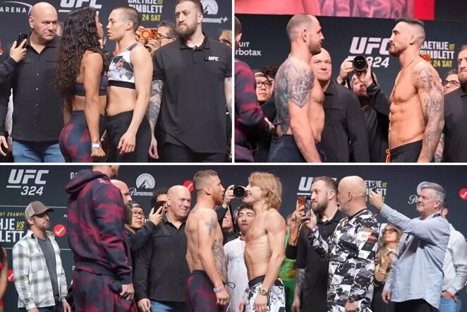 „UFC 324“ paskutinės akistatos | „Stop“ kadras
