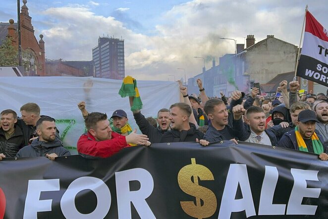 „Man United“ sirgalių protestas | Scanpix nuotr.