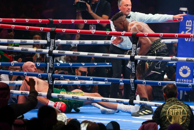 Tysonas Fury ir Francisas Ngannou | Scanpix nuotr.