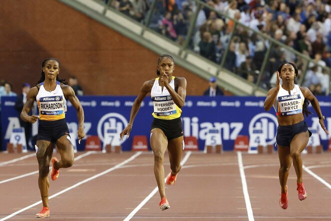 Moterų 100 m bėgimas | Scanpix nuotr.