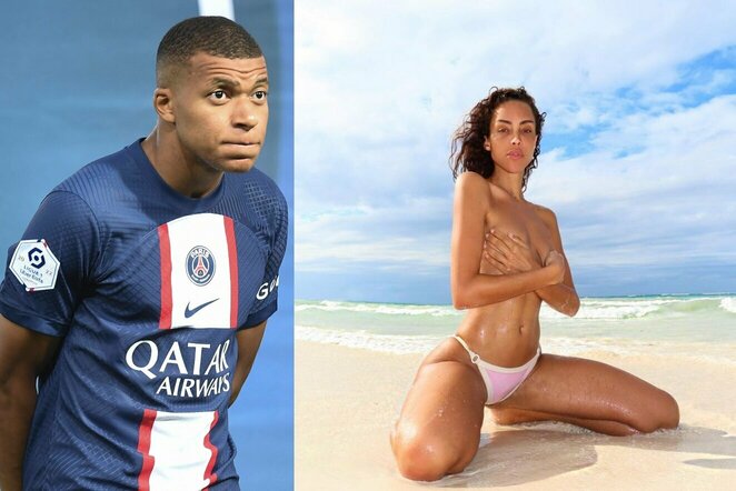 Kylianas Mbappe ir Ines Rau | „Scanpix“ ir instagram.com nuotr.