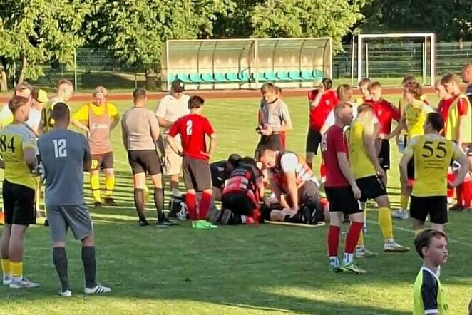 Nelaimė Radviliškyje | futbolas.lt nuotr.