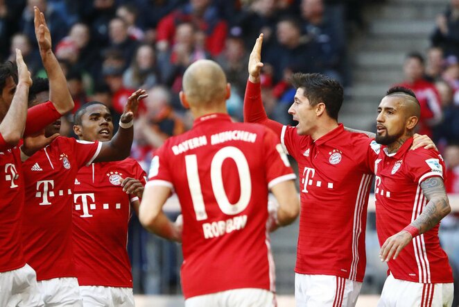 „Bayern“ džiaugiasi įvarčiu | Scanpix nuotr.