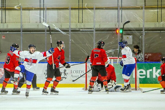 Lietuvių ir britų rungtynės | hockey.lt nuotr.