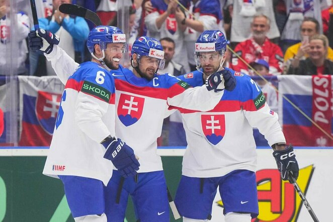 Slovakų ir lenkų rungtynės | Matt Zambonin/HHOF-IIHF nuotr.