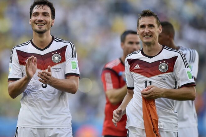 Vokietijos rinktinės futbolininkai | AP/Scanpix nuotr.