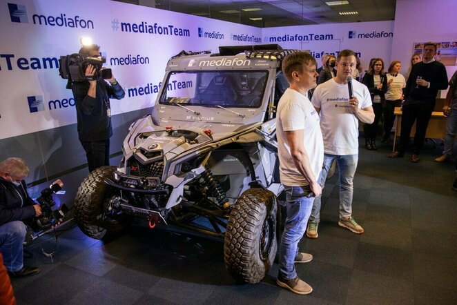 „MediafonTeam“ Dakaro komandos pristatymas | Luko Balandžio / BNS foto nuotr.
