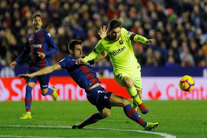 „Levante“ – „Barcelona“ rungtynių akimirka  | Scanpix nuotr.
