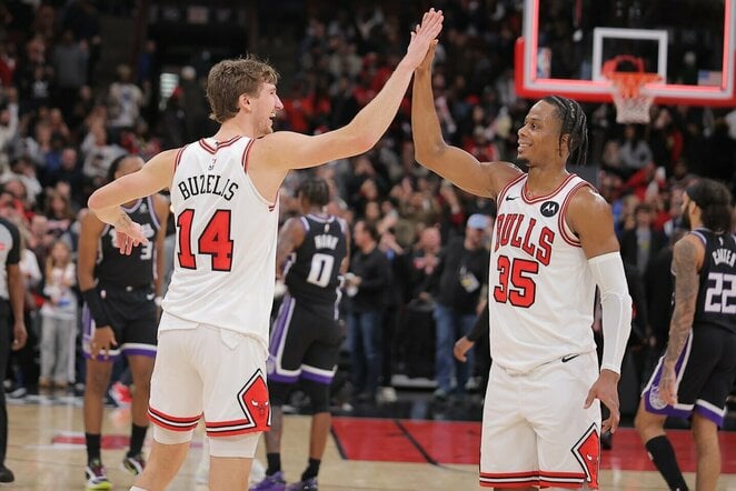 Matas Buzelis ir Isaacas Okoro | Scanpix nuotr.