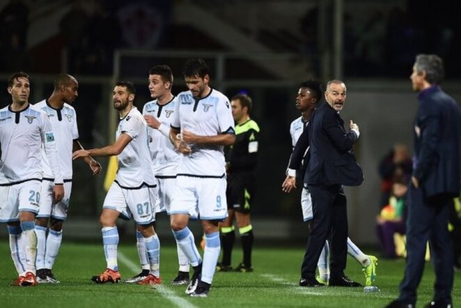 „Lazio“ švenčia įvartį | AFP/Scanpix nuotr.