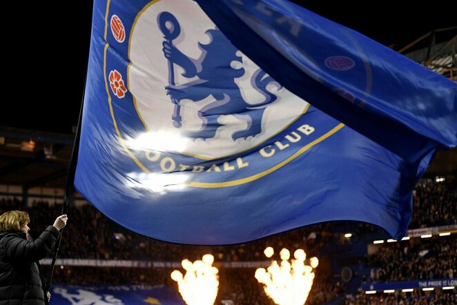„Chelsea“ komandos vėliava | Scanpix nuotr.