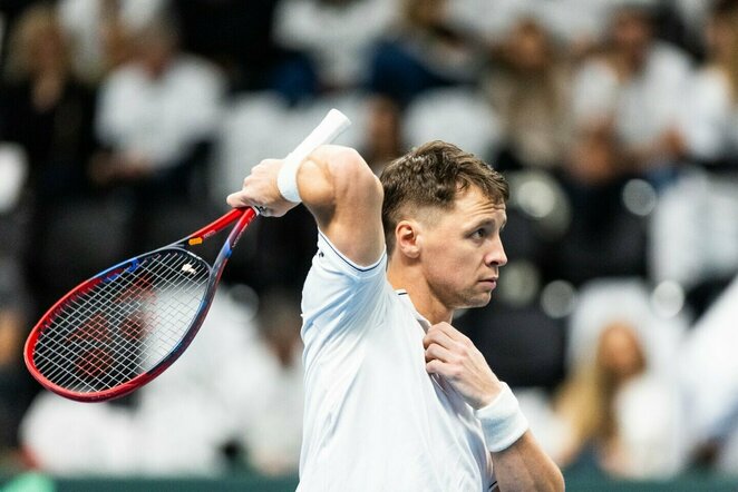 Ričardas Berankis prieš Zurą Tkemaladzę | Skirmanto Lisausko/BNS Foto nuotr.