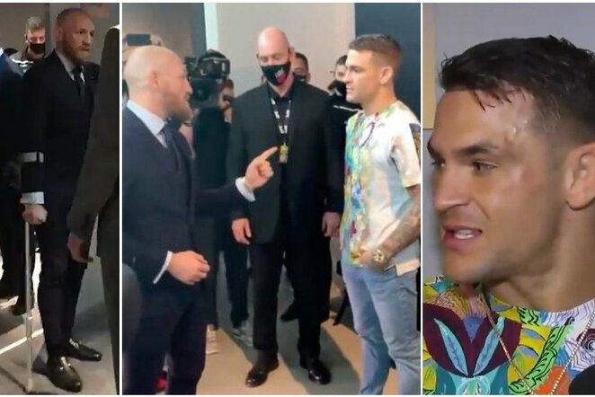 Conoras McGregoras ir Dustinas Poirier | „Twitter“ nuotr.