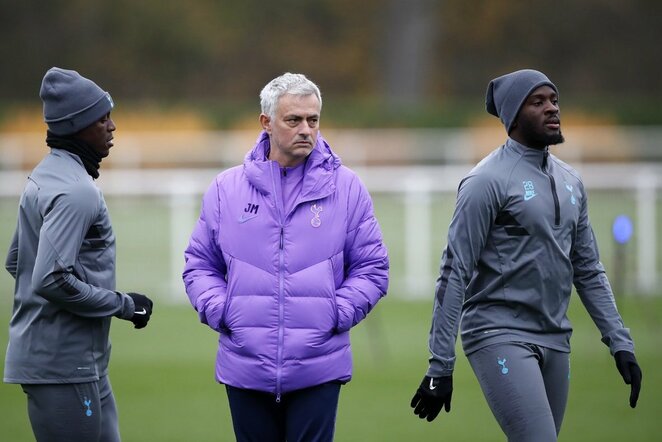 Jose Mourinho ir Tanguy Ndombele | Scanpix nuotr.