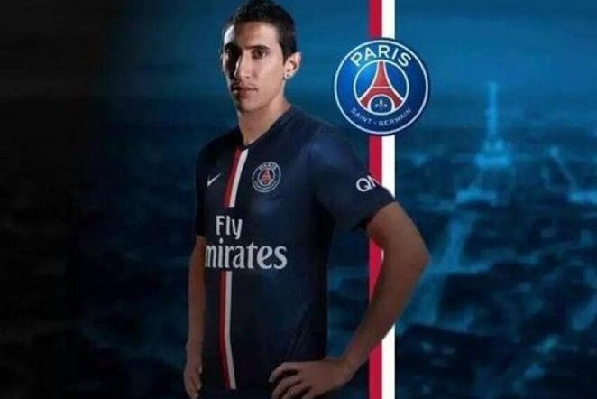 Angelis Di Maria jau matuojasi PSG marškinėlius | twitter nuotr.