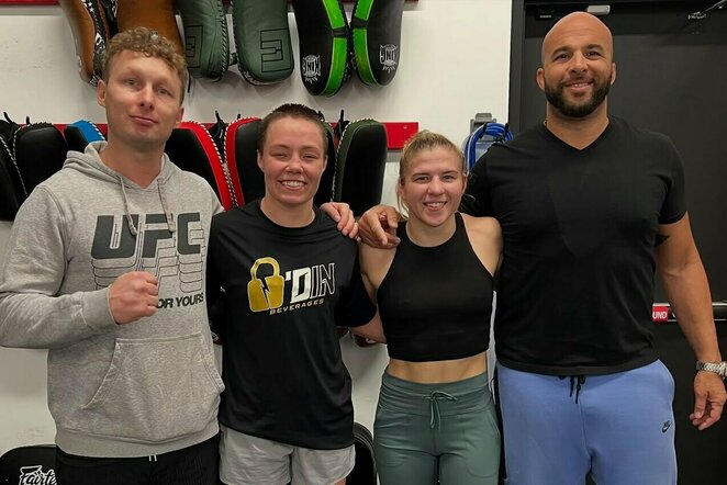 Rose Namajunas ir Miranda Maverick treniruotėje | Instagram.com nuotr