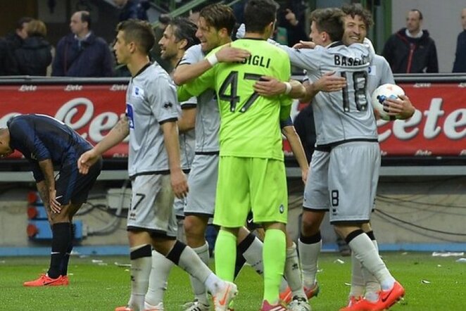 „Atalanta“ džiaugiasi dar viena pergalę prieš „Inter“ | AFP/Scanpix nuotr.