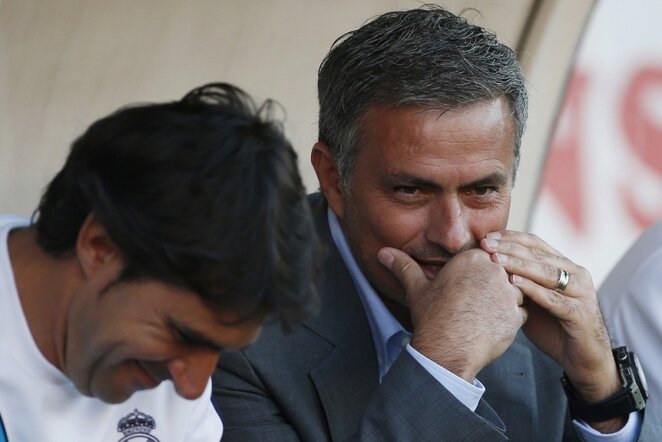 A.Karanka ir J.Mourinho | Reuters/Scanpix nuotr.