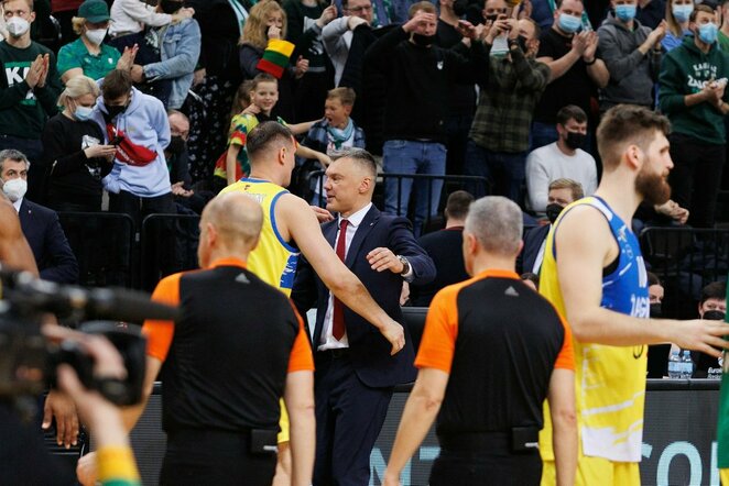 „Žalgiris“ – „Barcelona“ rungtynių akimirka | Eriko Ovčarenko / BNS foto nuotr.