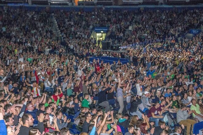 „Siemens“ arena per Lietuvos rinktinės rungtynes | Organizatorių nuotr.