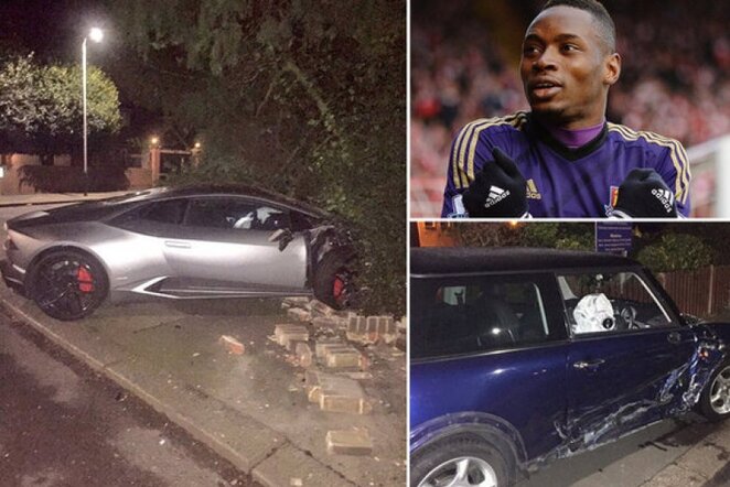 Diafra Sakho nesuvaldė savo „Lamborghini“ | twitter.com nuotr.