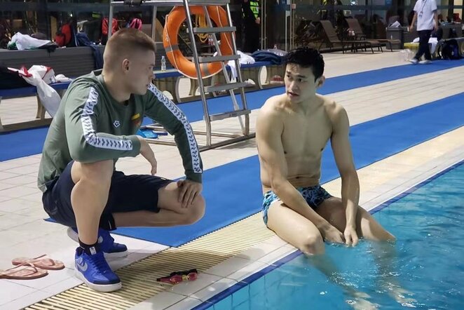 Danas Rapšys ir Yangas Sunas | „Twitter“ nuotr.