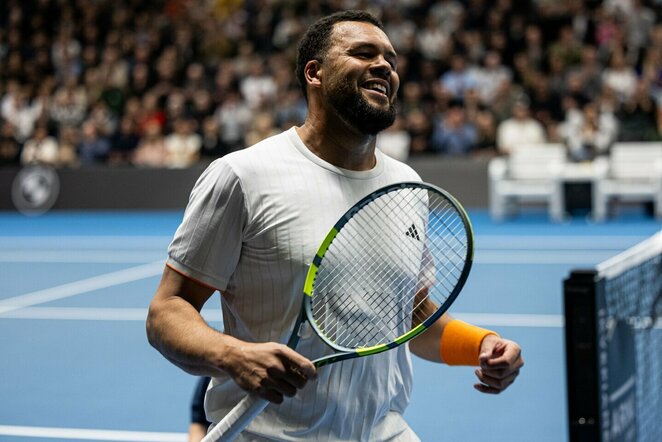 Ričardo Berankio – Jo-Wilfredo Tsonga mačo akimirka | Pauliaus Peleckio / BNS foto nuotr.