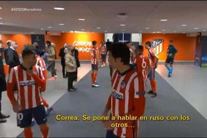 „Atletico“ žaidėjų pokalbis | „Twitter“ nuotr.