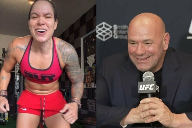 Amanda Nunes ir Dana White'as | „Stop“ kadras