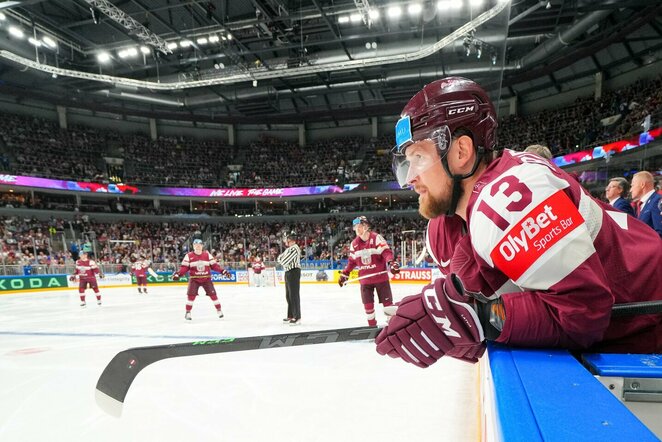 Latvija – Kanada rungtynių akimirka | IIHF nuotr.