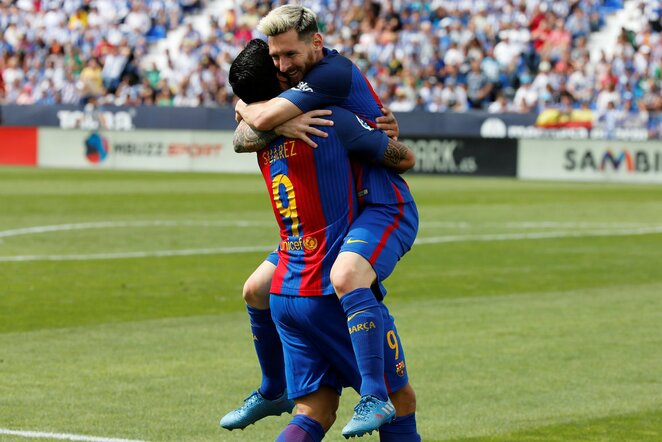 Luisas Suarezas ir Lionelis Messi | Scanpix nuotr.