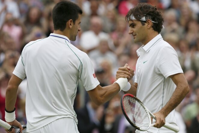 R.Federeris ir N.Djokovičius | REUTERS/Scanpix nuotr.