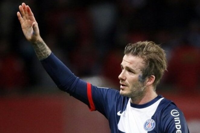 Davidas Beckhamas paskutinį kartą atsisveikina su fanais | AFP/Scanpix nuotr.